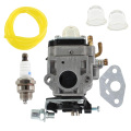 Karburator Carburateur Carburetor Carb Fits For Weedeater 1E34F,1E36F TU26 TL26 Brush Cutter 26cc 33cc Carburetor Kit 10mm